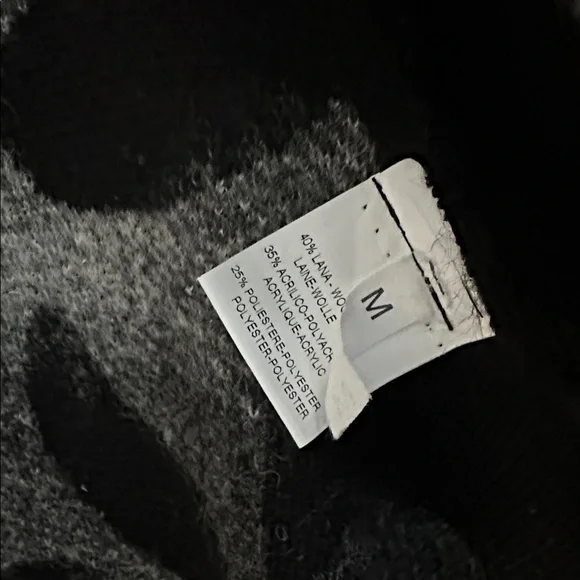 Rare Lorella Sgarbi Black White and Gray Wool Blend Patterned Faux Fur Vest Sz M - Picture 8 of 8